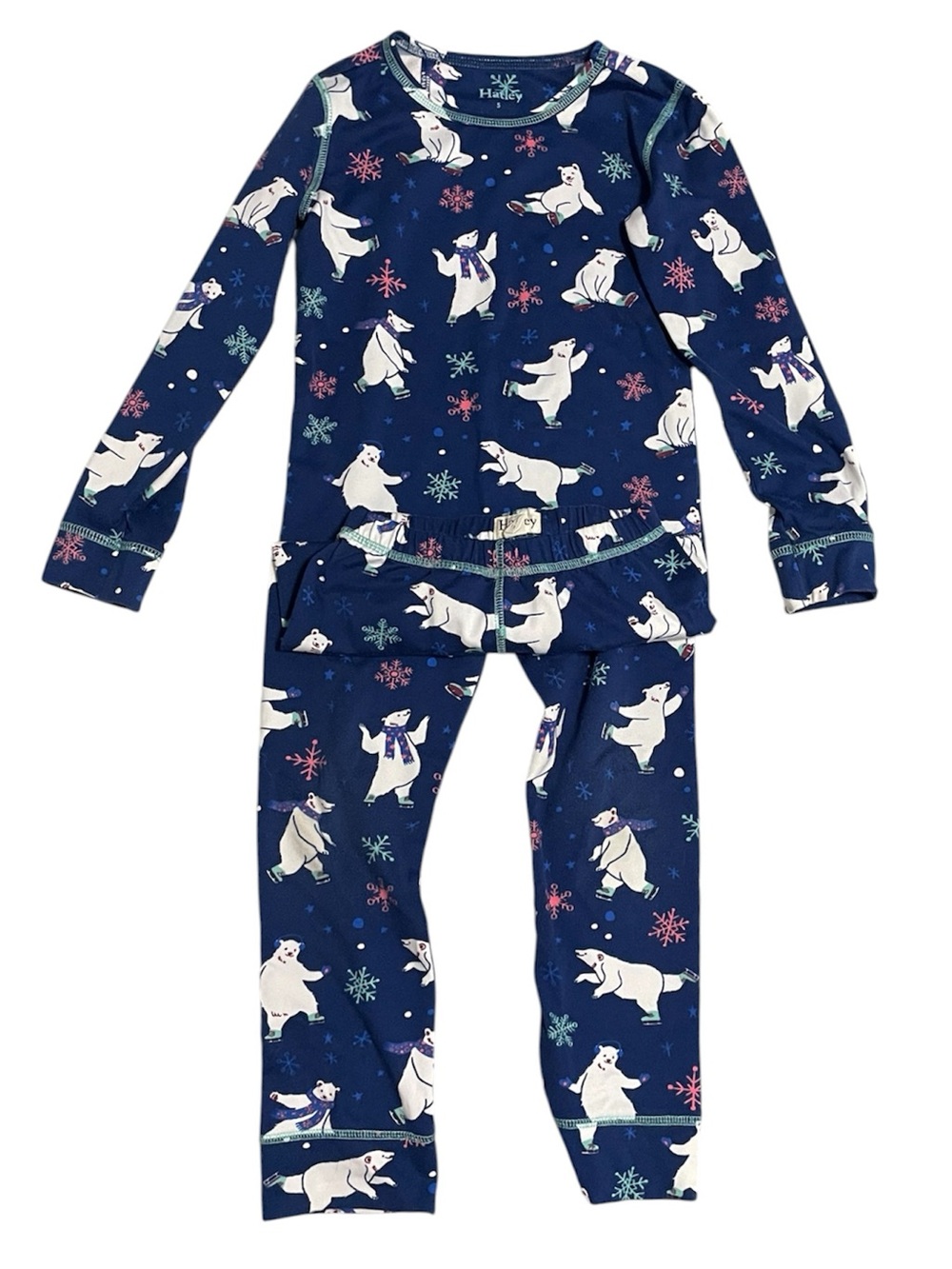 Hatley Thermal Polar Bear Print Kids Pajama Set